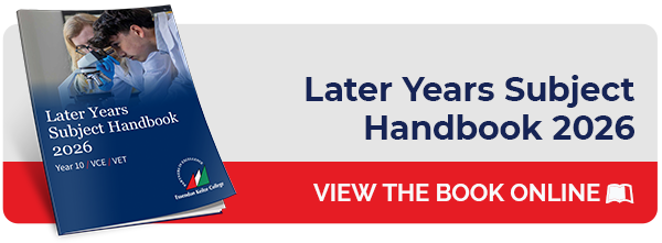Later Years Subject Handbook 2026